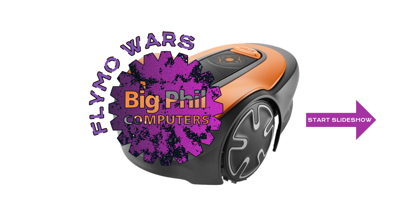 Flymo Wars at Big Phil Computers in Woking